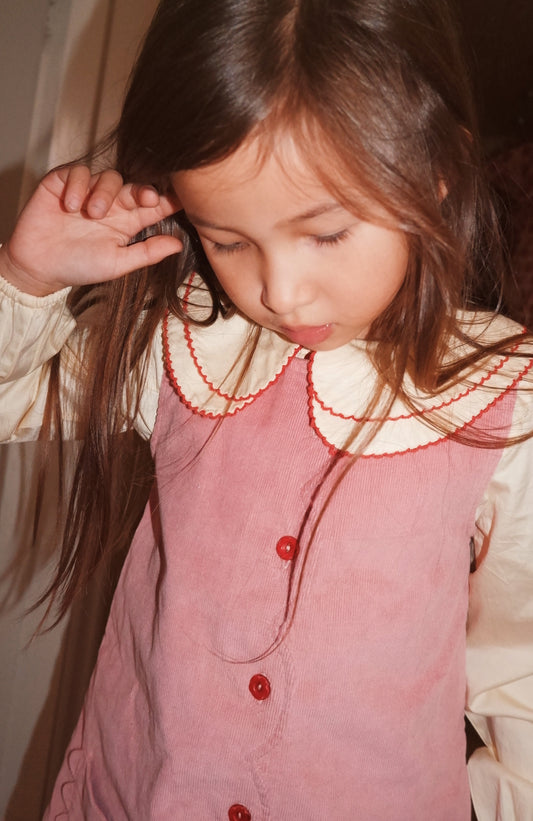 Mia Kleid – Samtrose