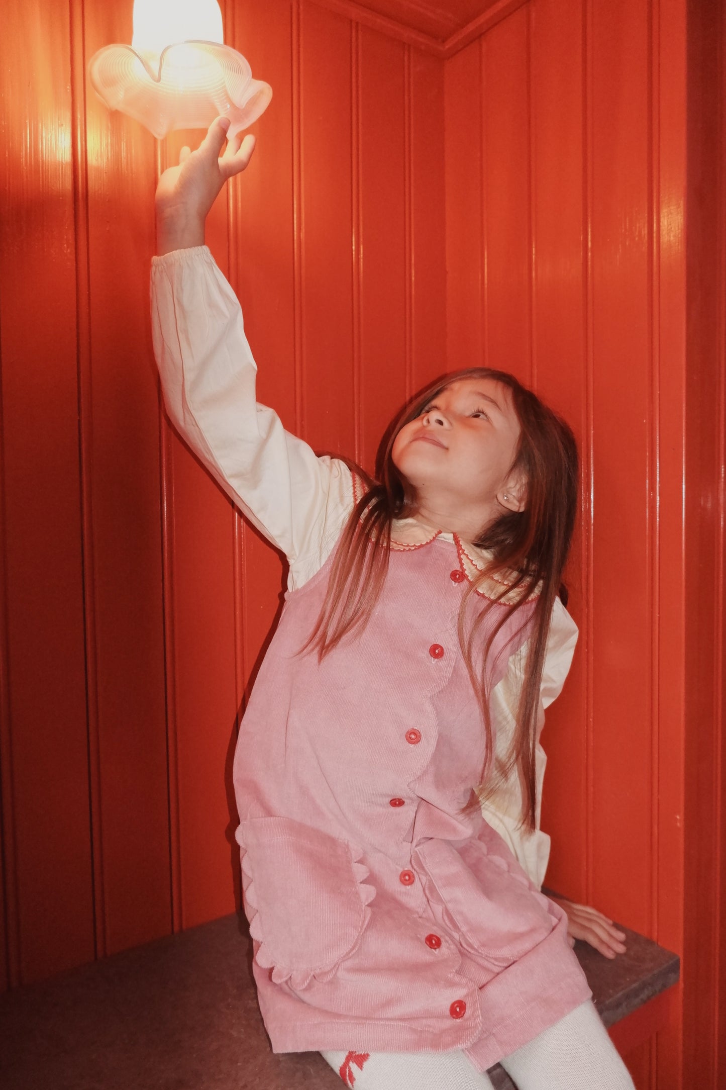 Mia Kleid – Samtrose