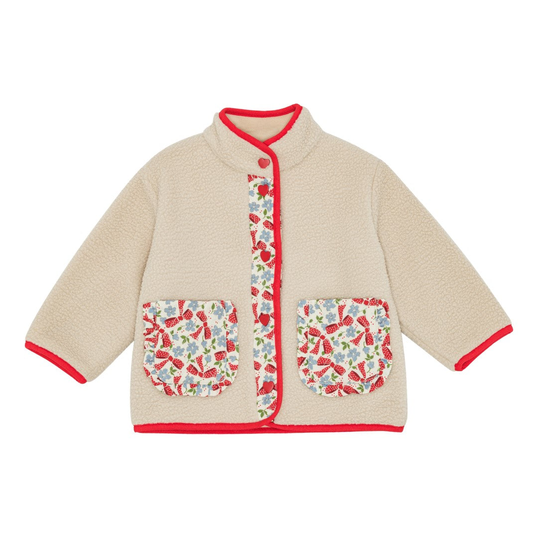 Andrea Fleecejacke – Sand/Pink