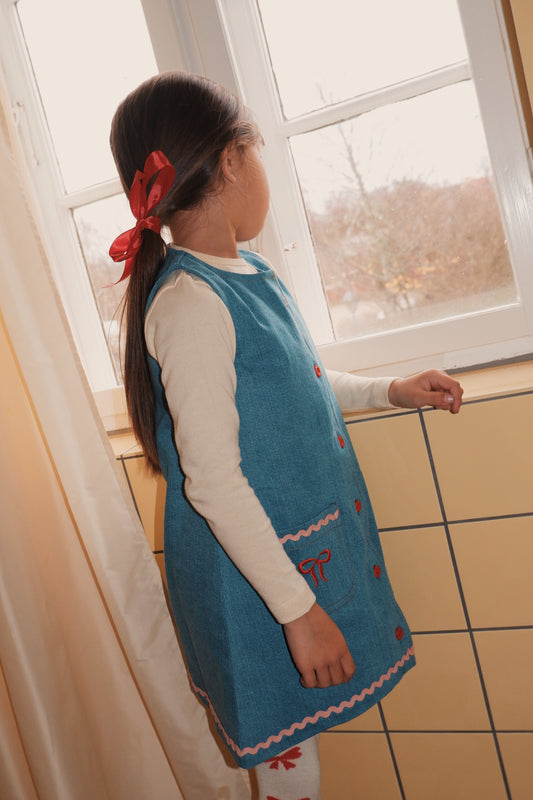 Hazel Kleid – Mid Blue Rinse