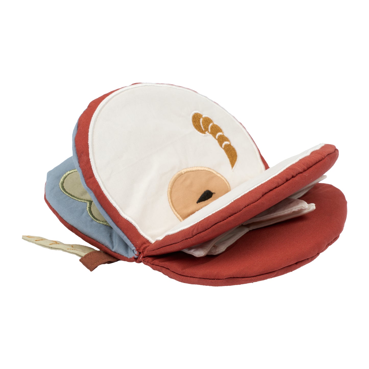 Sensorisches Stoffbuch – Ein Apfel am Tag