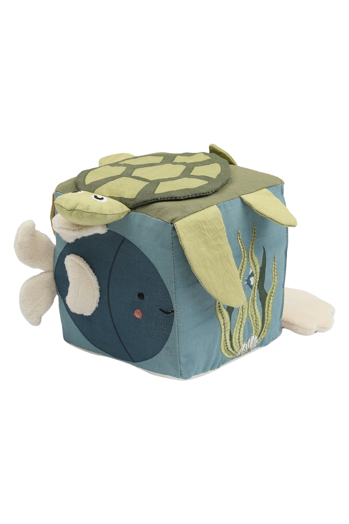 Sensorischer Stoffwürfel – Meer