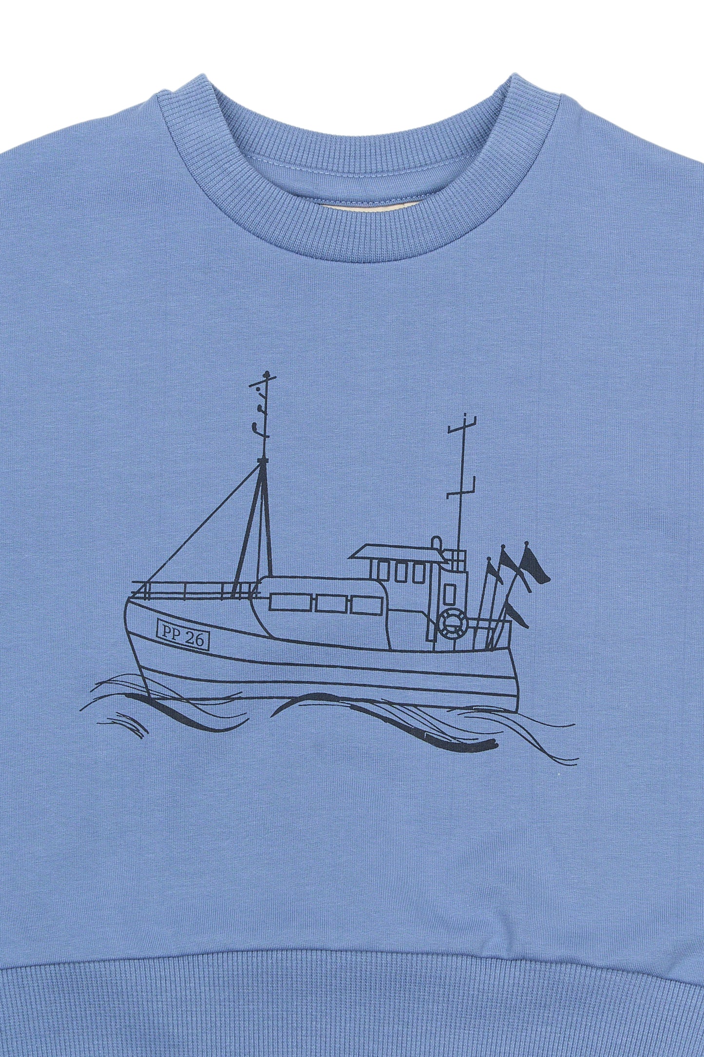 Petit Piao Sweatshirt mit Boot – Bio-Baumwolle
