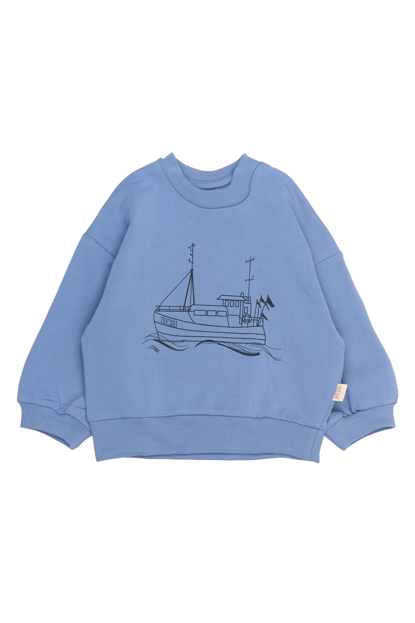 Petit Piao Sweatshirt mit Boot – Bio-Baumwolle